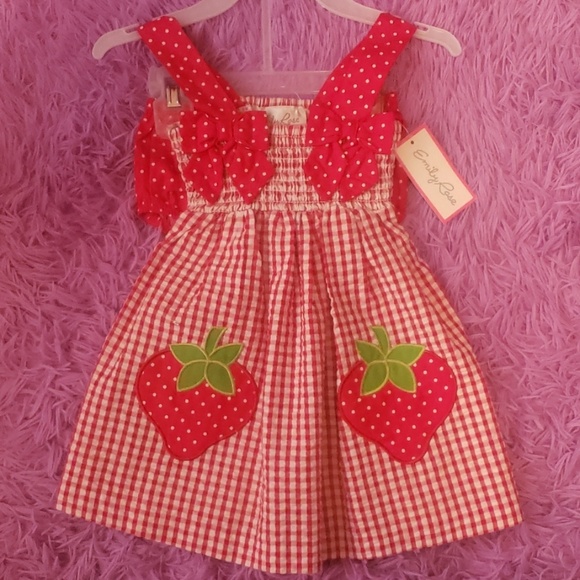 Emily Rose Other - Emily Rose strawberry dress NWT